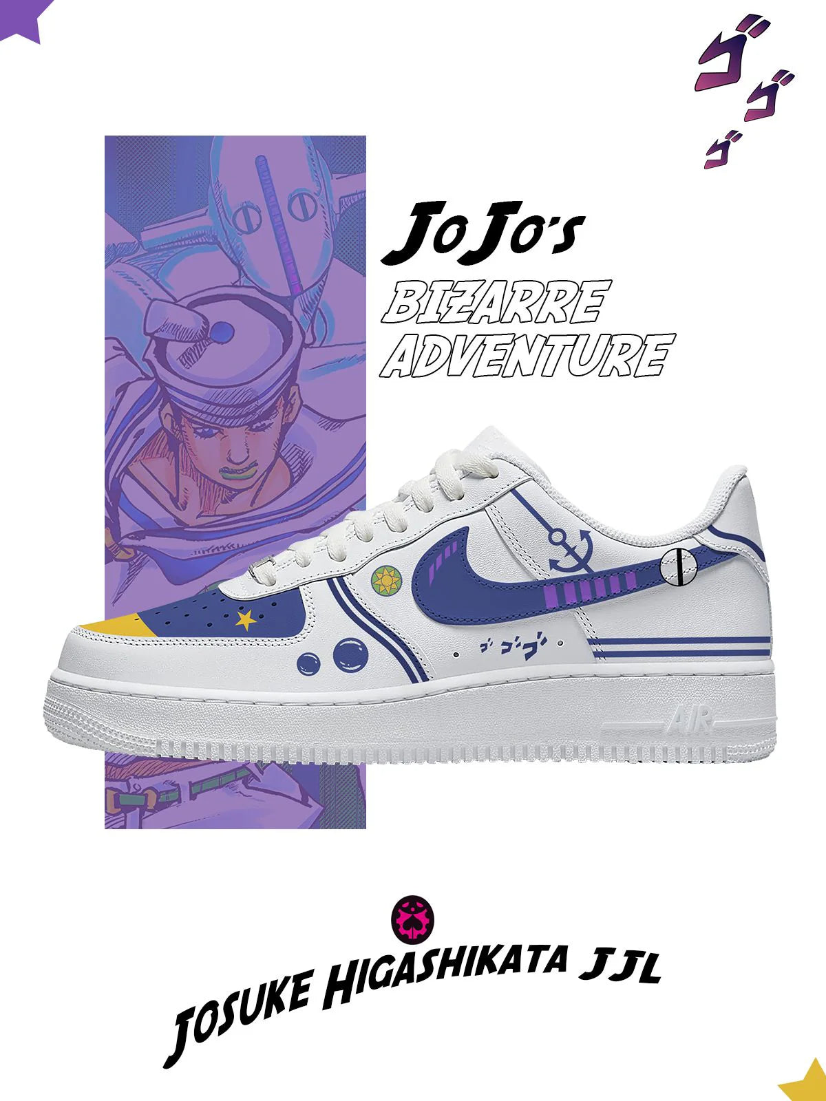 Josuke Higashikata JJL Design Shoes F1