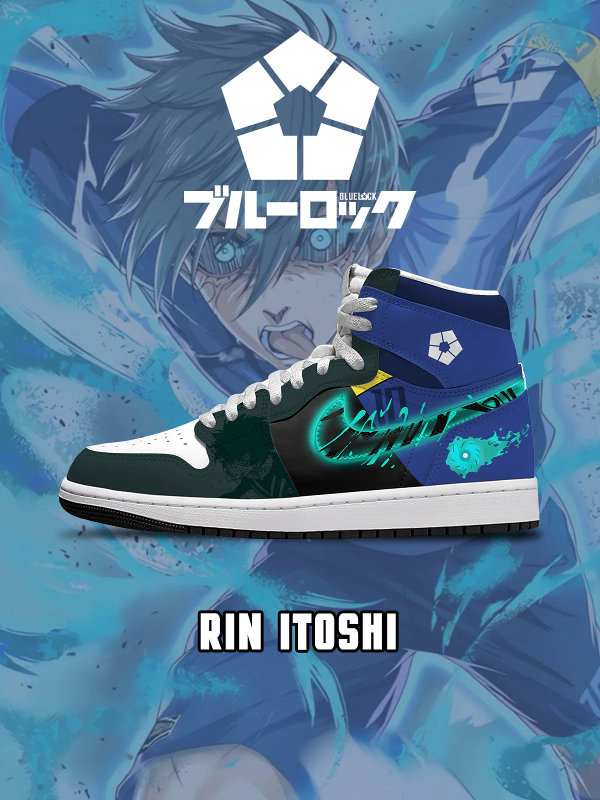Rin Itoshi (Adult and kids size available) Limited Edition Design Shoes J1