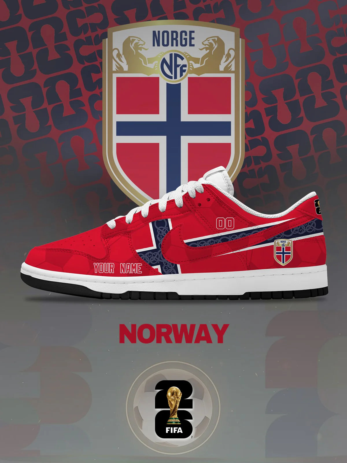 World Cup 2026 Norway Design Shoes DK