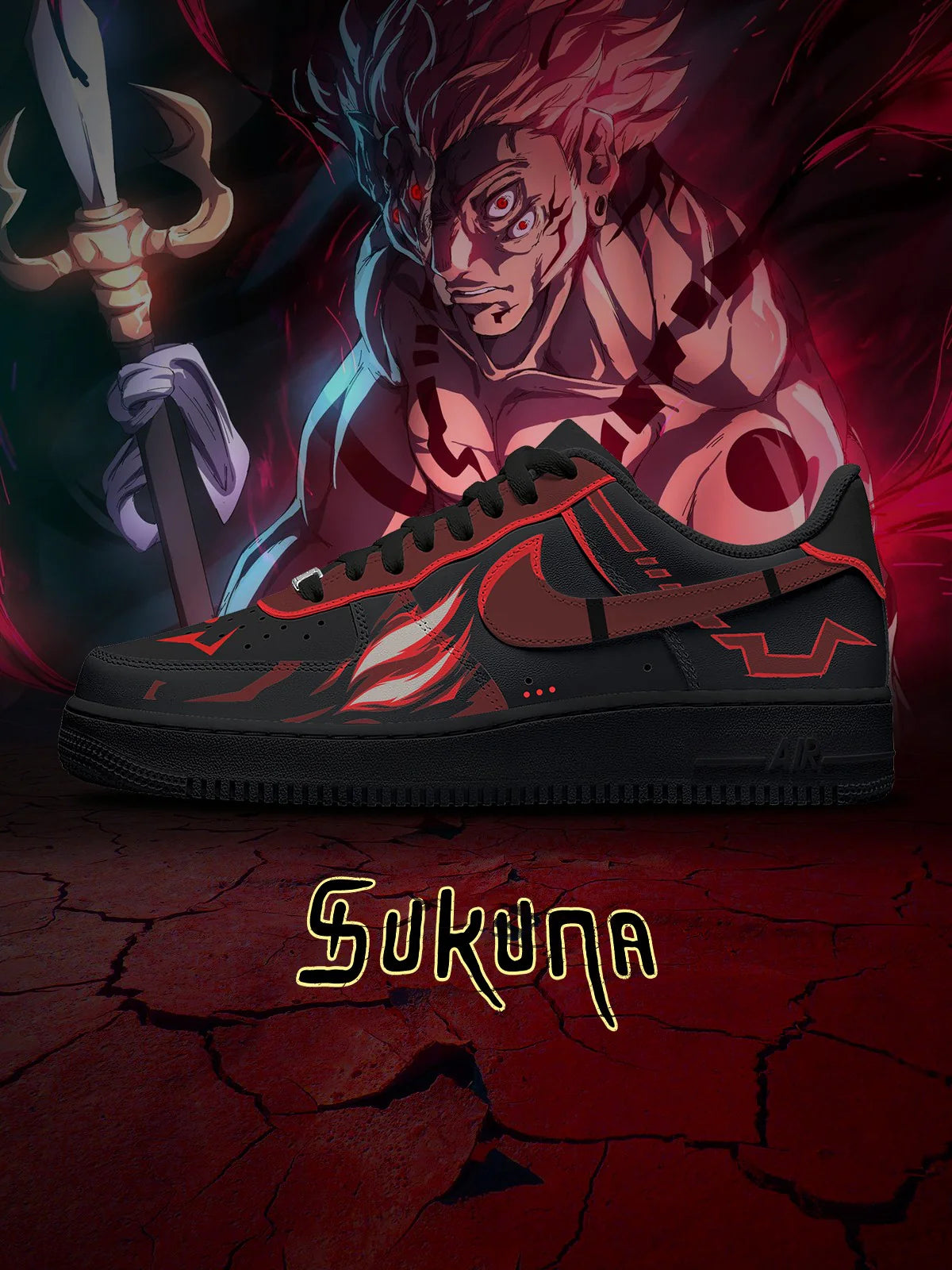 Sukuna limited edition Design Shoes F1