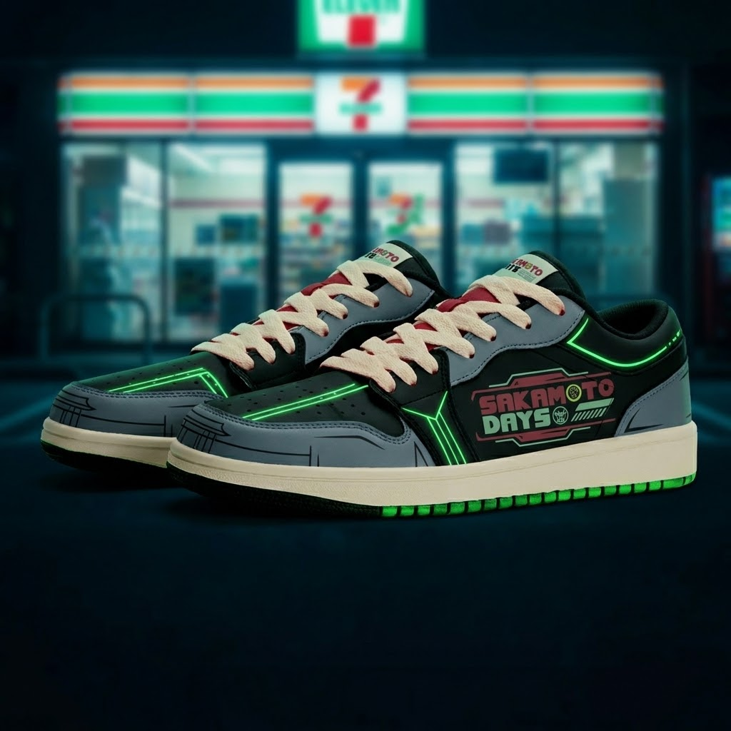 Convenience Aisle Neon Design Shoes J1