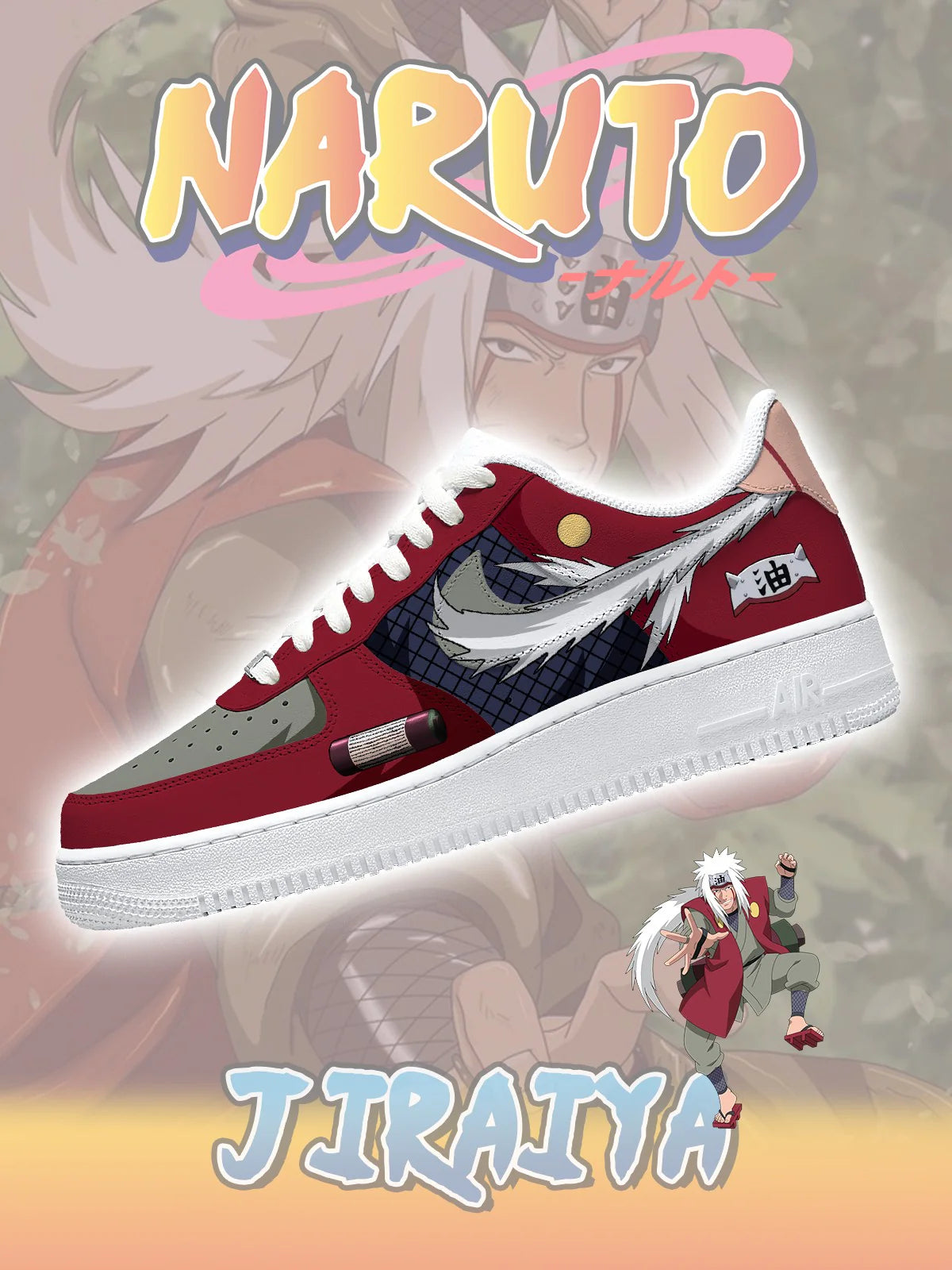 Jiraiya limited edition Design Shoes F1