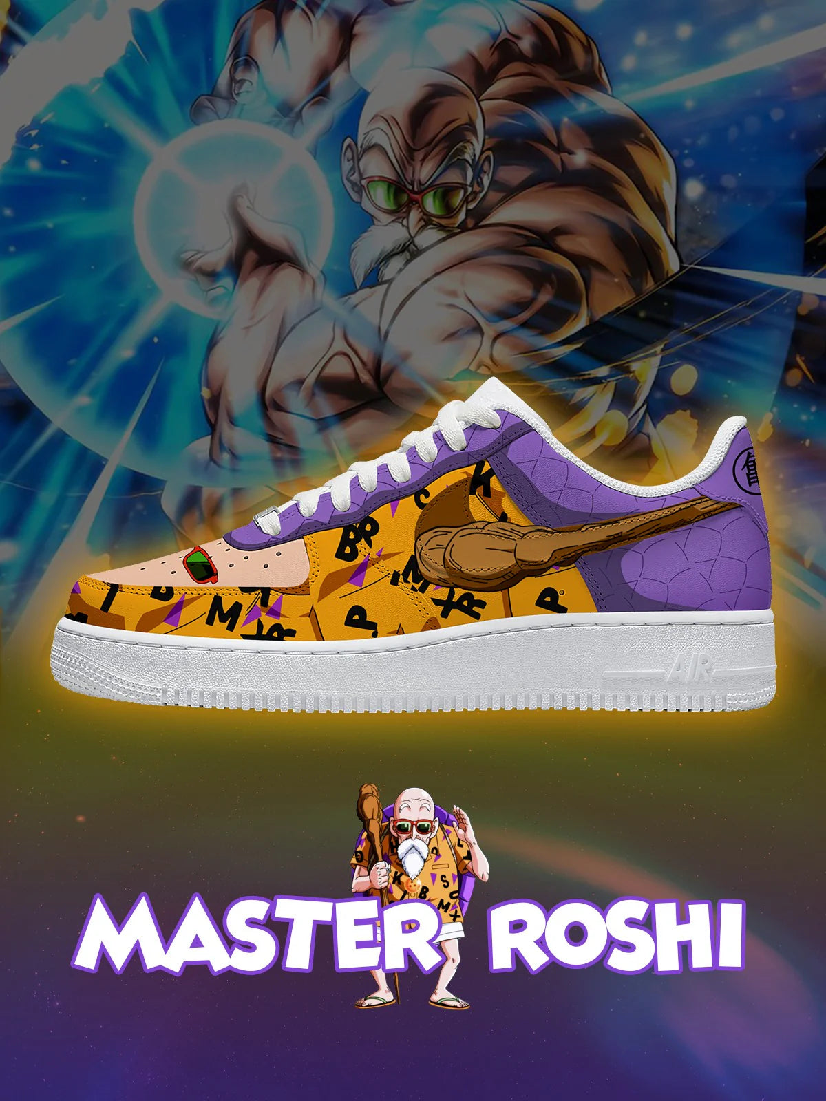 Master Roshi limited edition Design Shoes F1