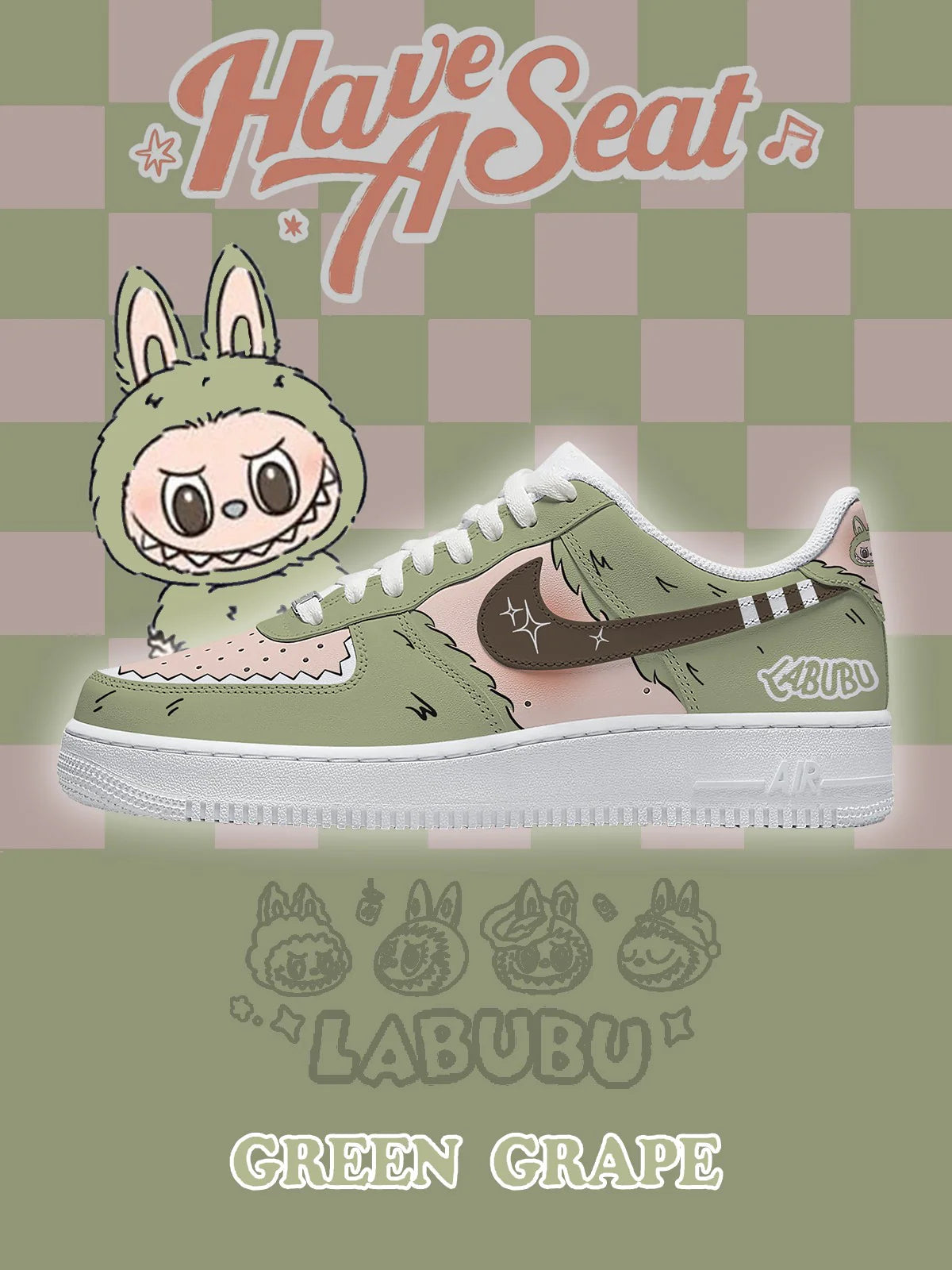 Green Grape Design Shoes F1