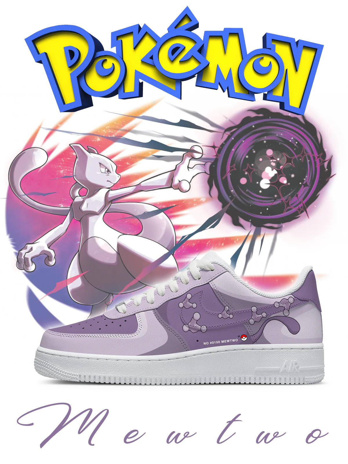 Mewtwo limited edition Design Shoes F1