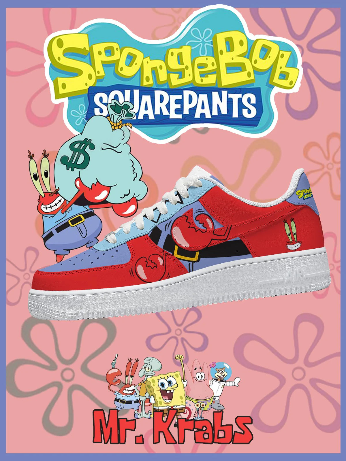 Mr. Krabs limited edition Design Shoes F1