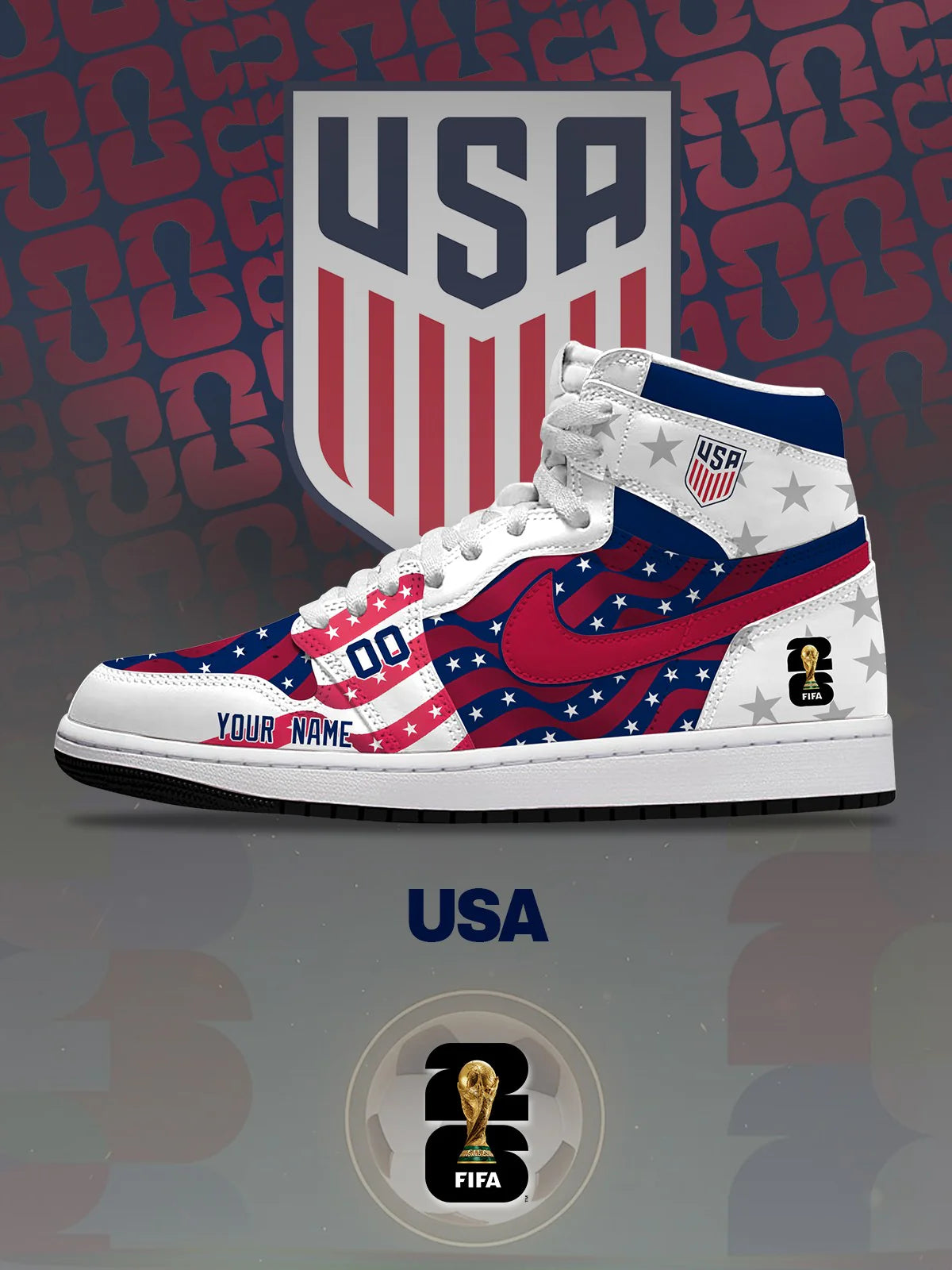 World Cup 2026 USA Design Shoes J1