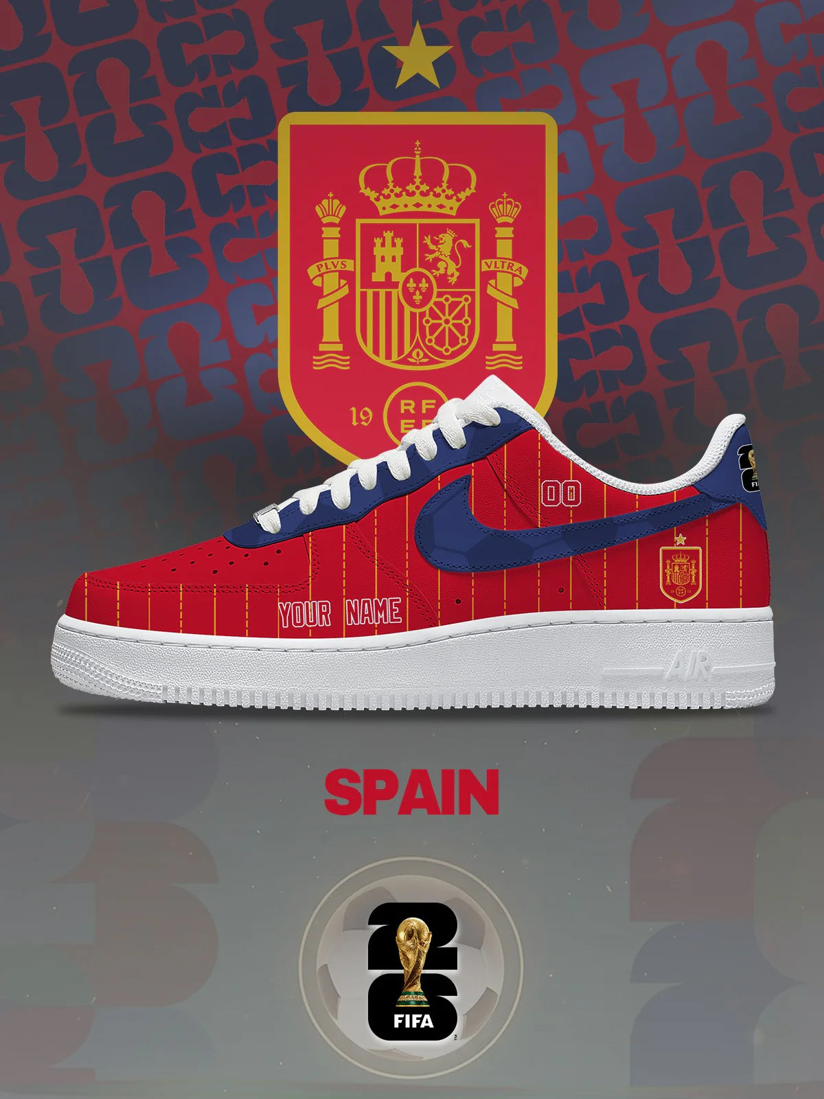 World Cup 2026 Spain Design Shoes F1