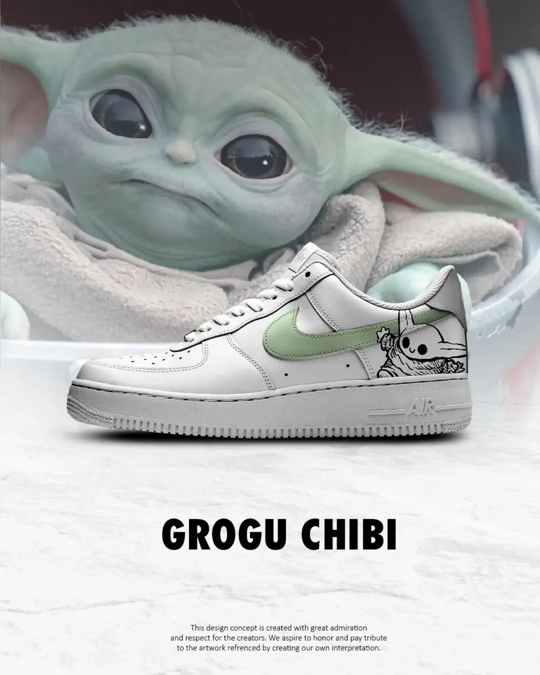 Grogu Design Shoes F1