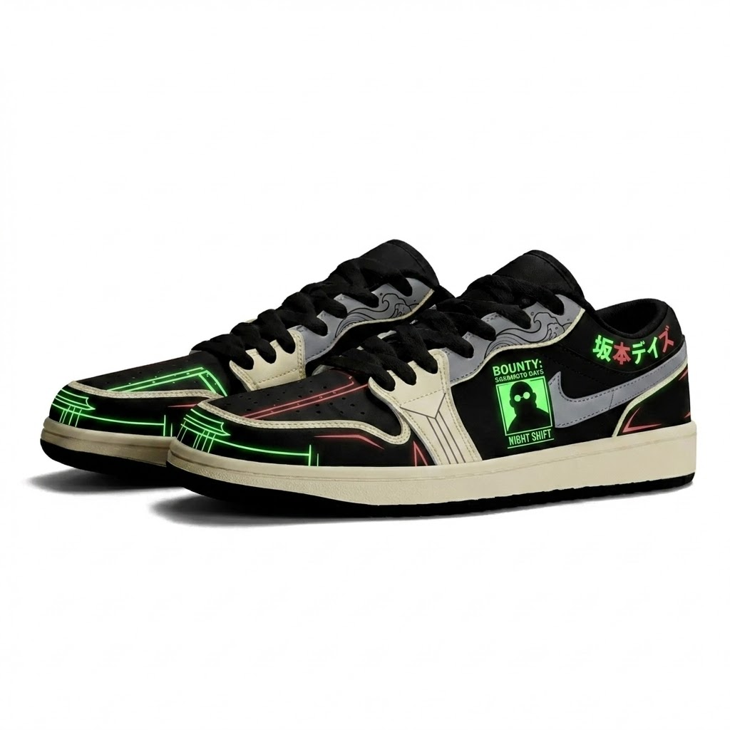 Convenience Aisle Neon Design Shoes J1