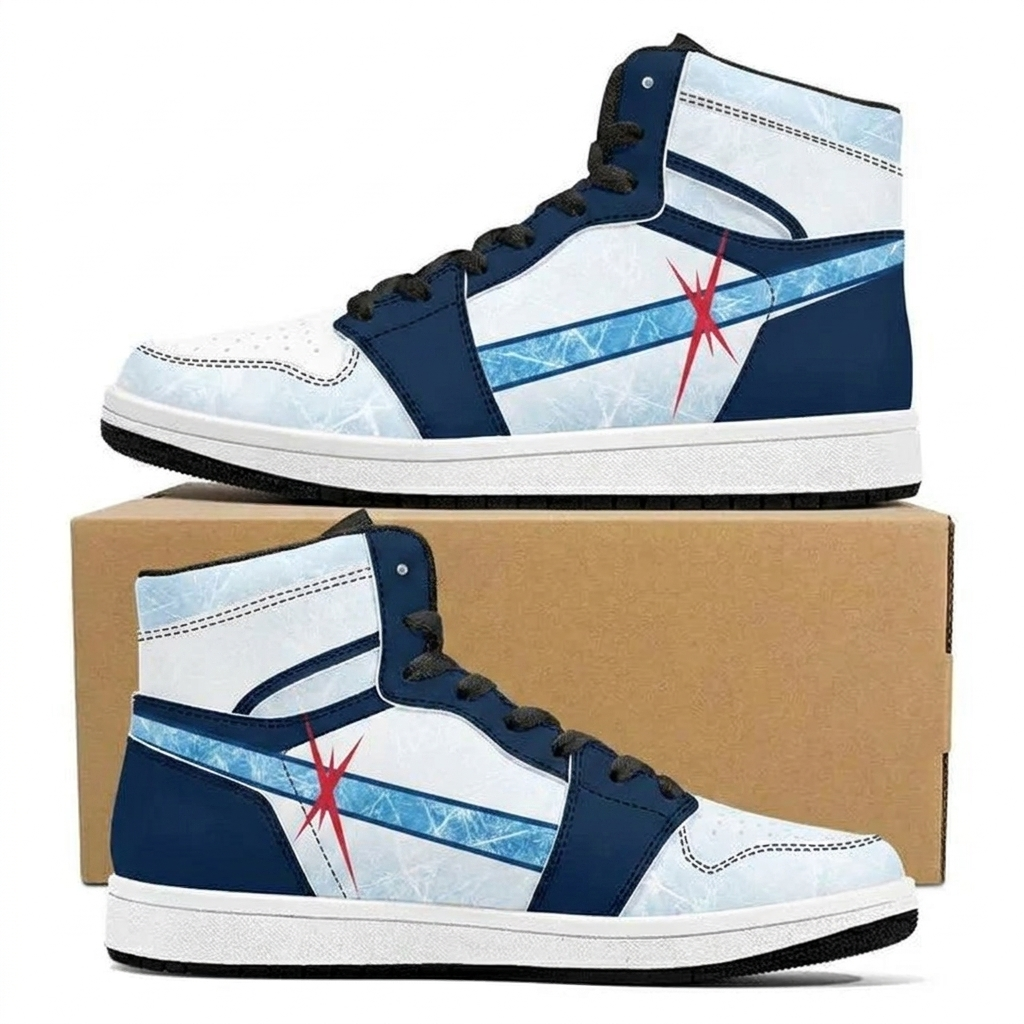 Blue Line Pressure Design Shoes J1