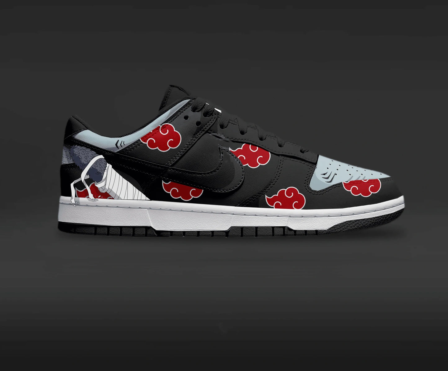 Kisame Akatsuki Design Shoes J1 Low Top