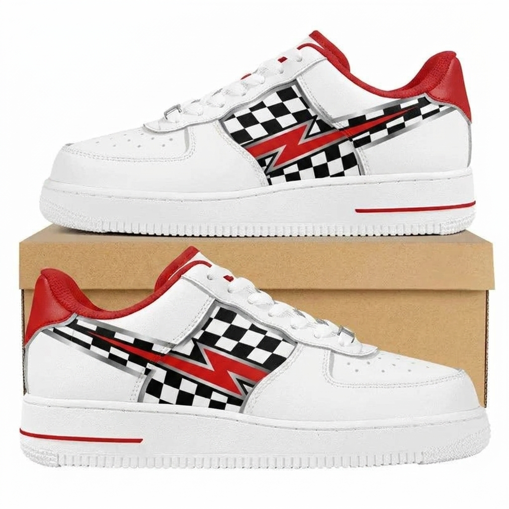 Checkered Voltage Design Shoes F1