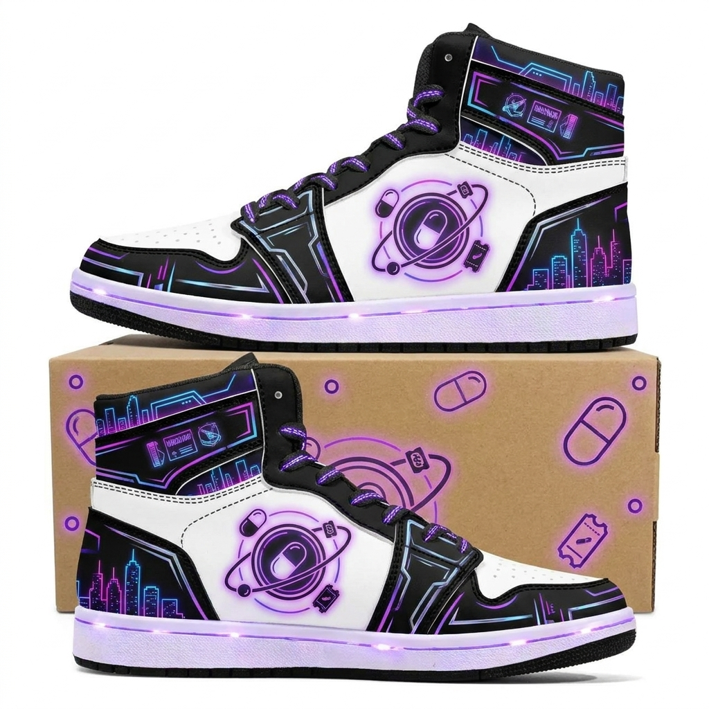 Capsule Stamp Orbit Design Shoes J1