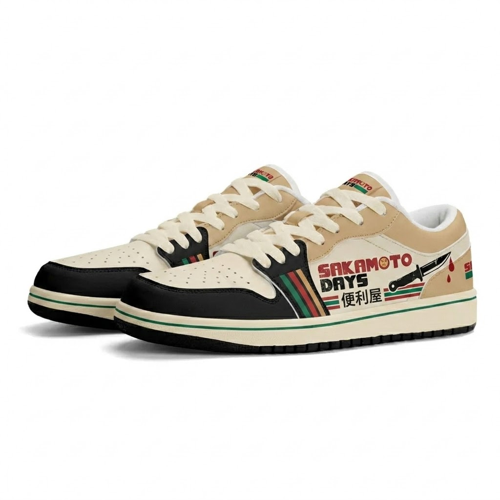 Retro Store Sign Design Shoes J1