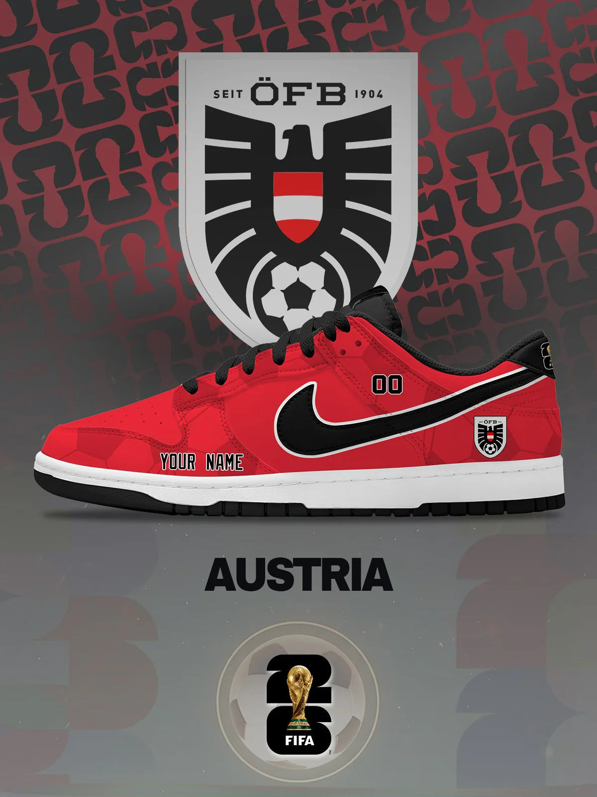 World Cup 2026 Austria Design Shoes DK