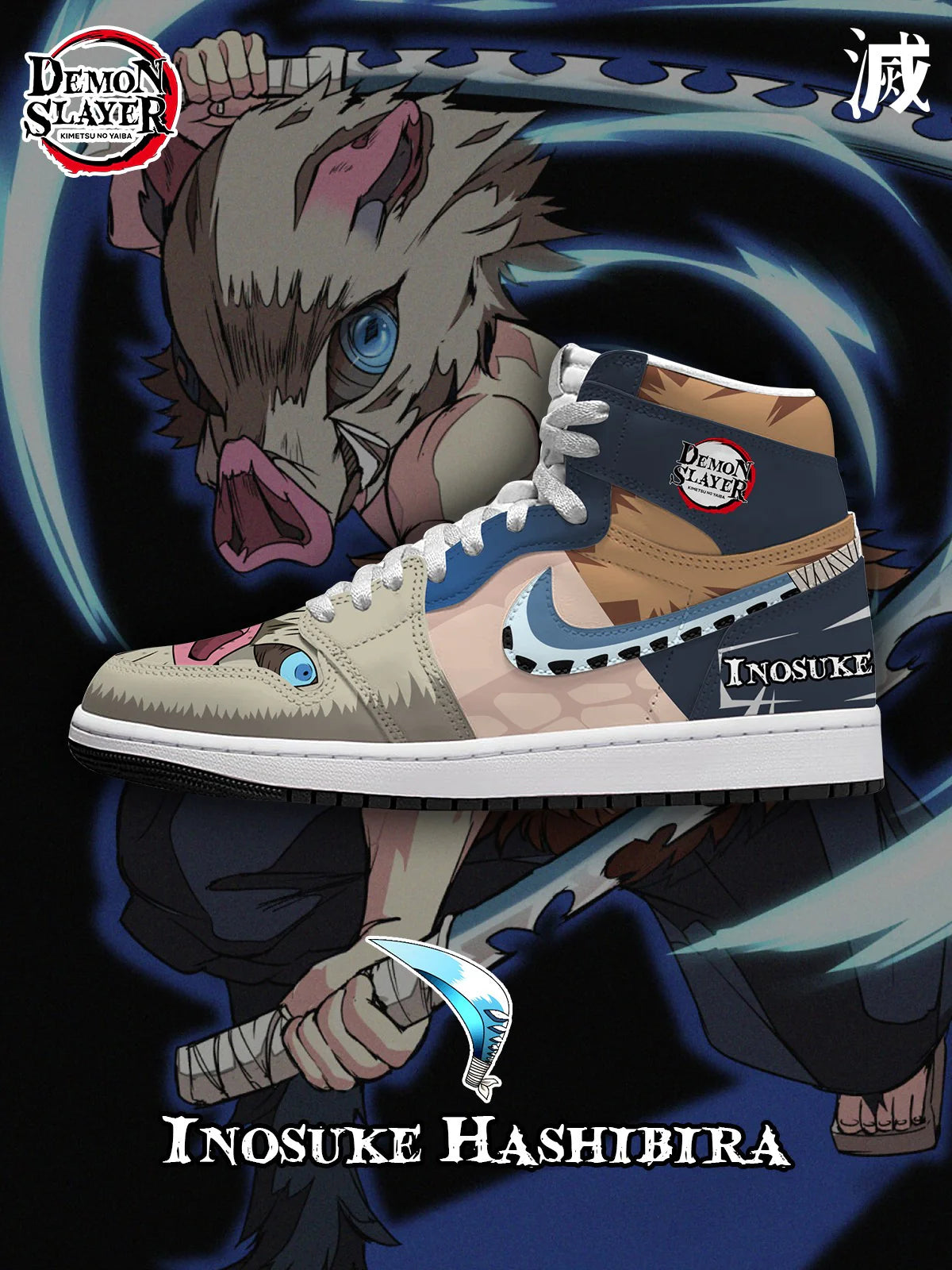 Inosuke (Adult and kids size available) Limited Edition Design Shoes J1