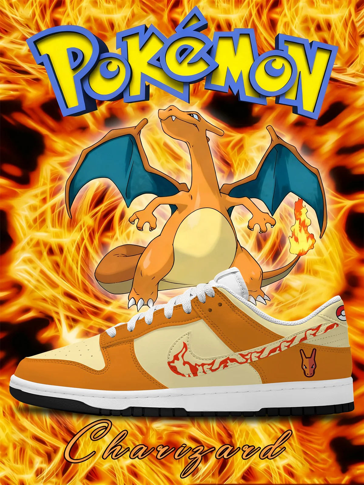 Charizard Design Shoes DK