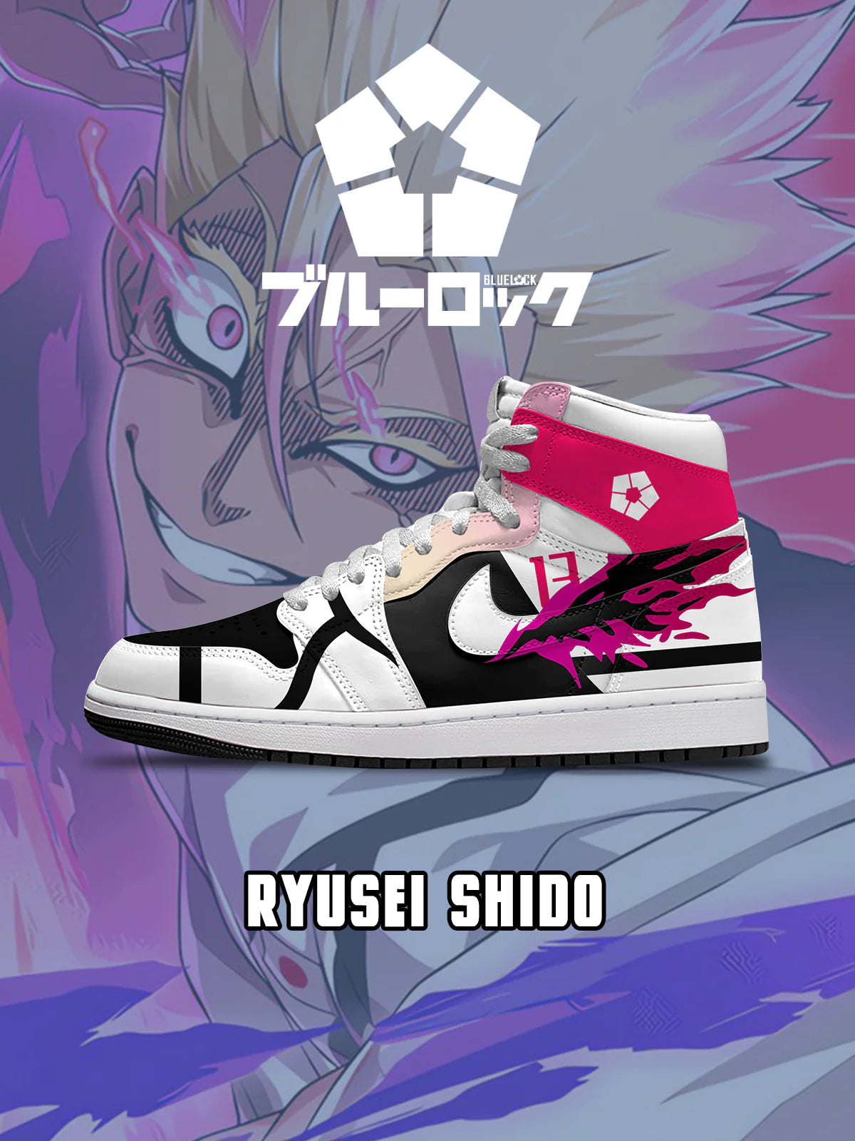 Ryusei Shido (Adult and kids size available) Limited Edition Design Shoes J1