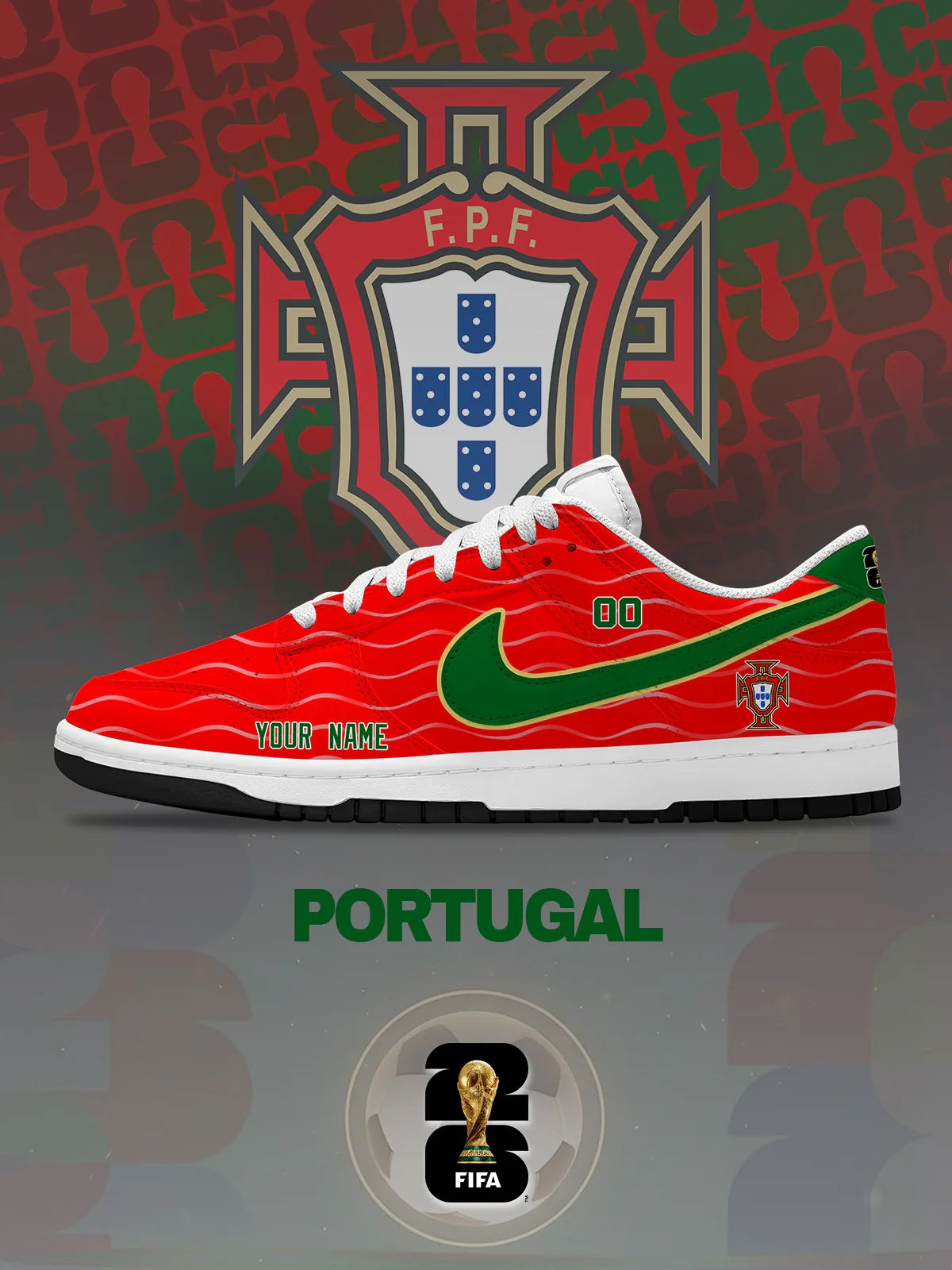 World Cup 2026 Portugal Design Shoes DK