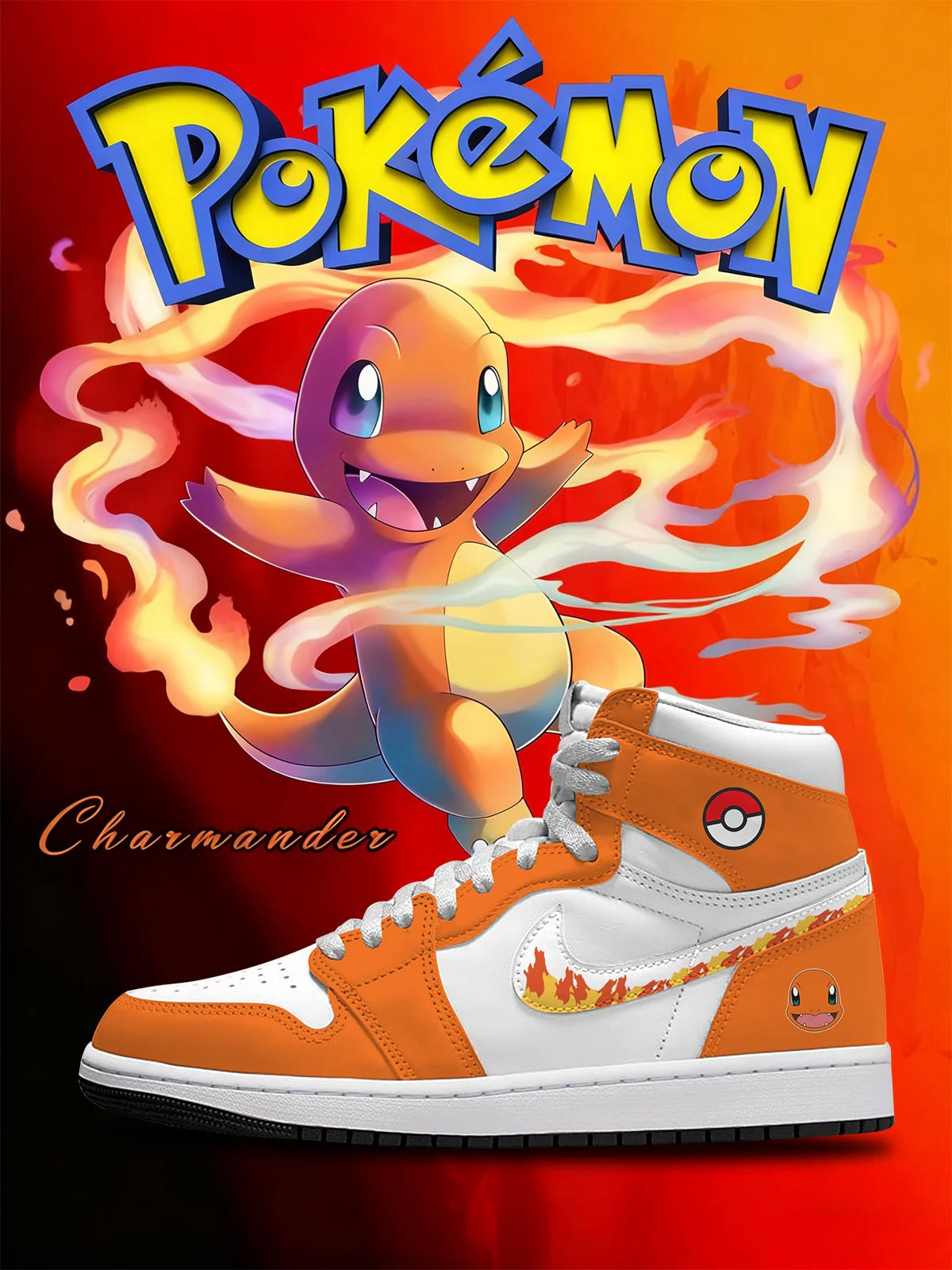 Charmander (Adult and kids size available) Limited Edition Design Shoes J1