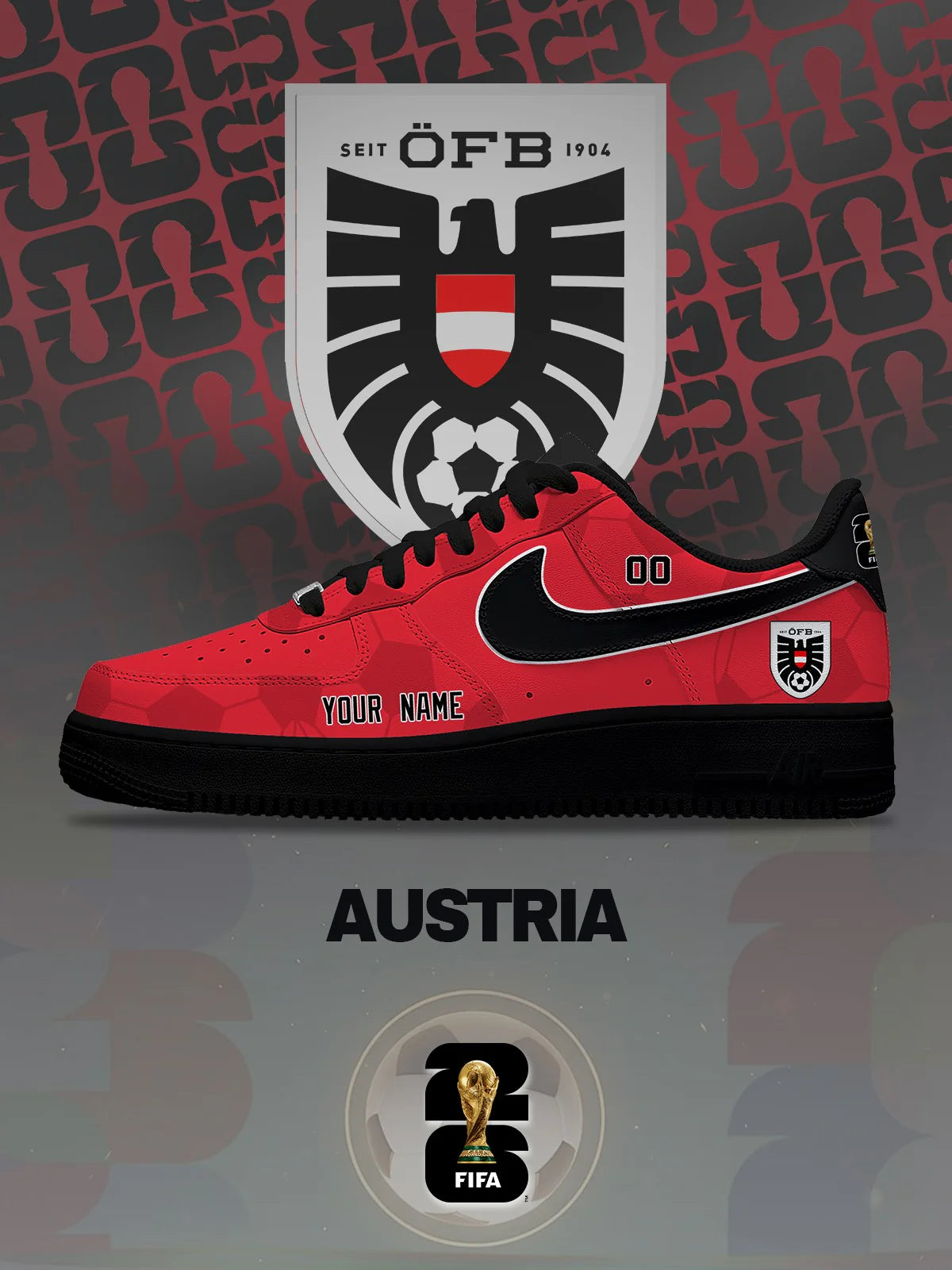 World Cup 2026 Austria Design Shoes F1