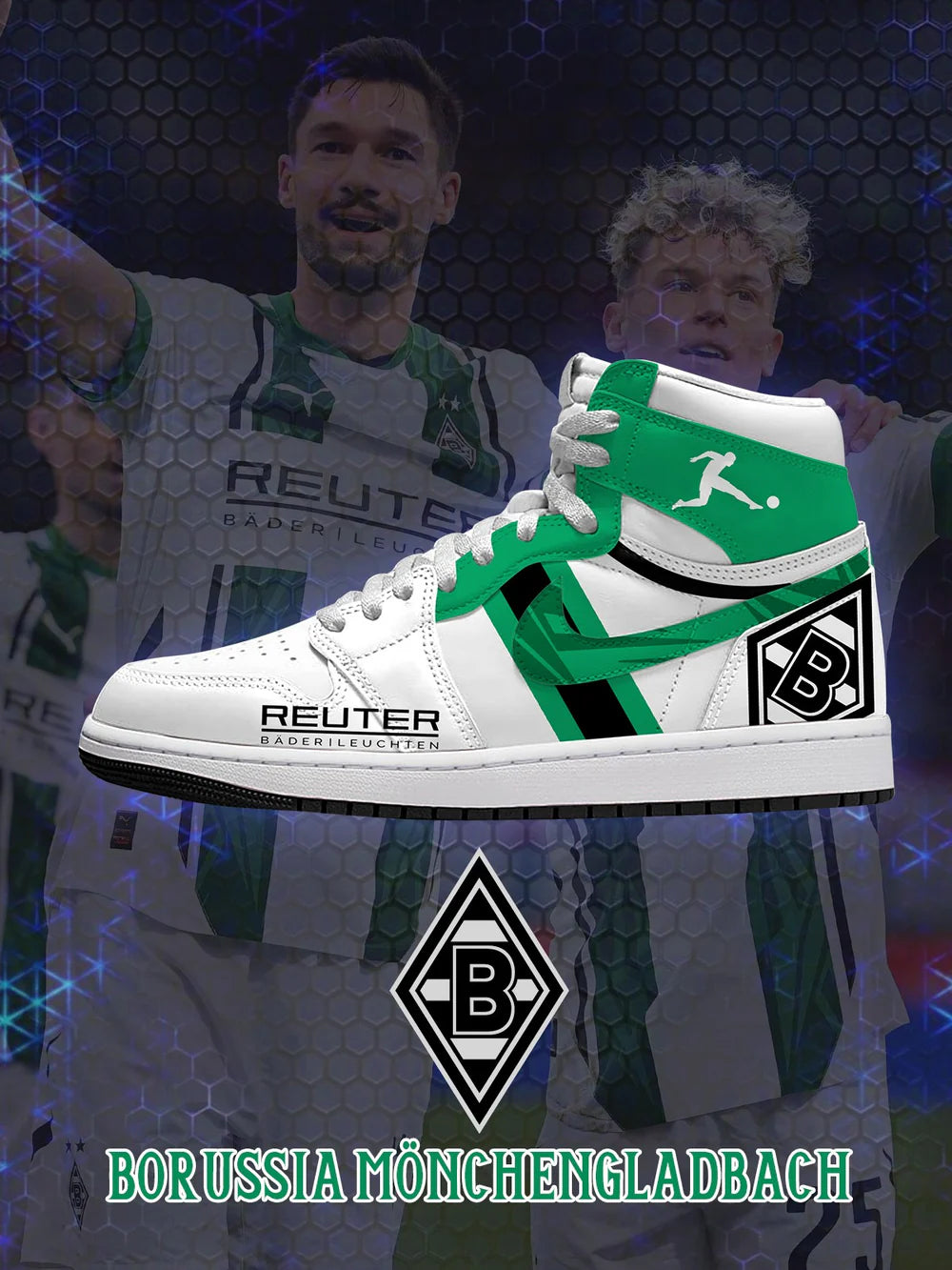 Borussia (Adult and kids size available) Limited Edition Design Shoes J1