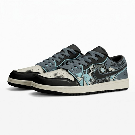 Blue Night Hole Design Shoes J1