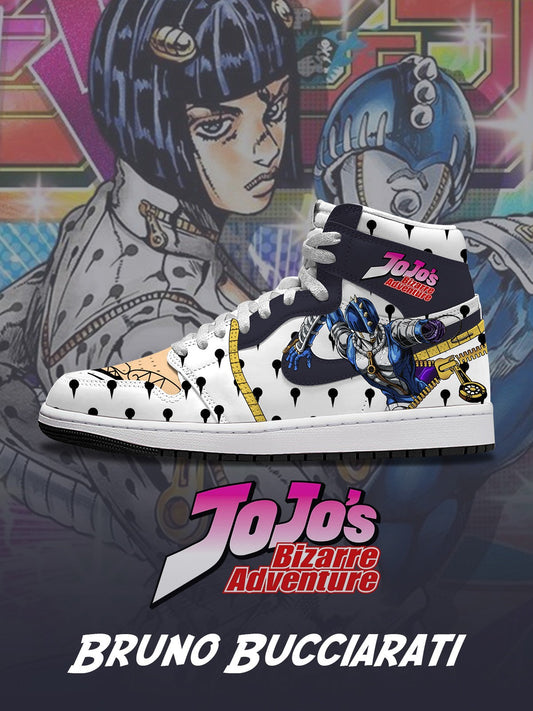 Bruno Bucciarati V.2 Custom High-Top Sneakers Design Shoes J1