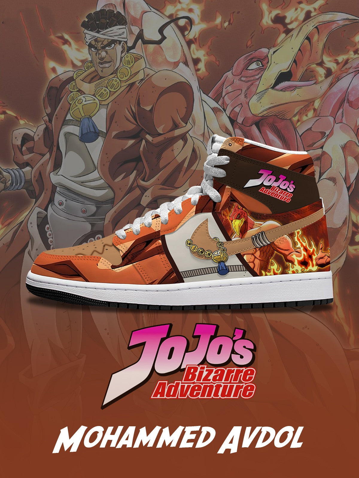 Mohammed Avdol V.2 Custom High-Top Sneakers Design Shoes J1