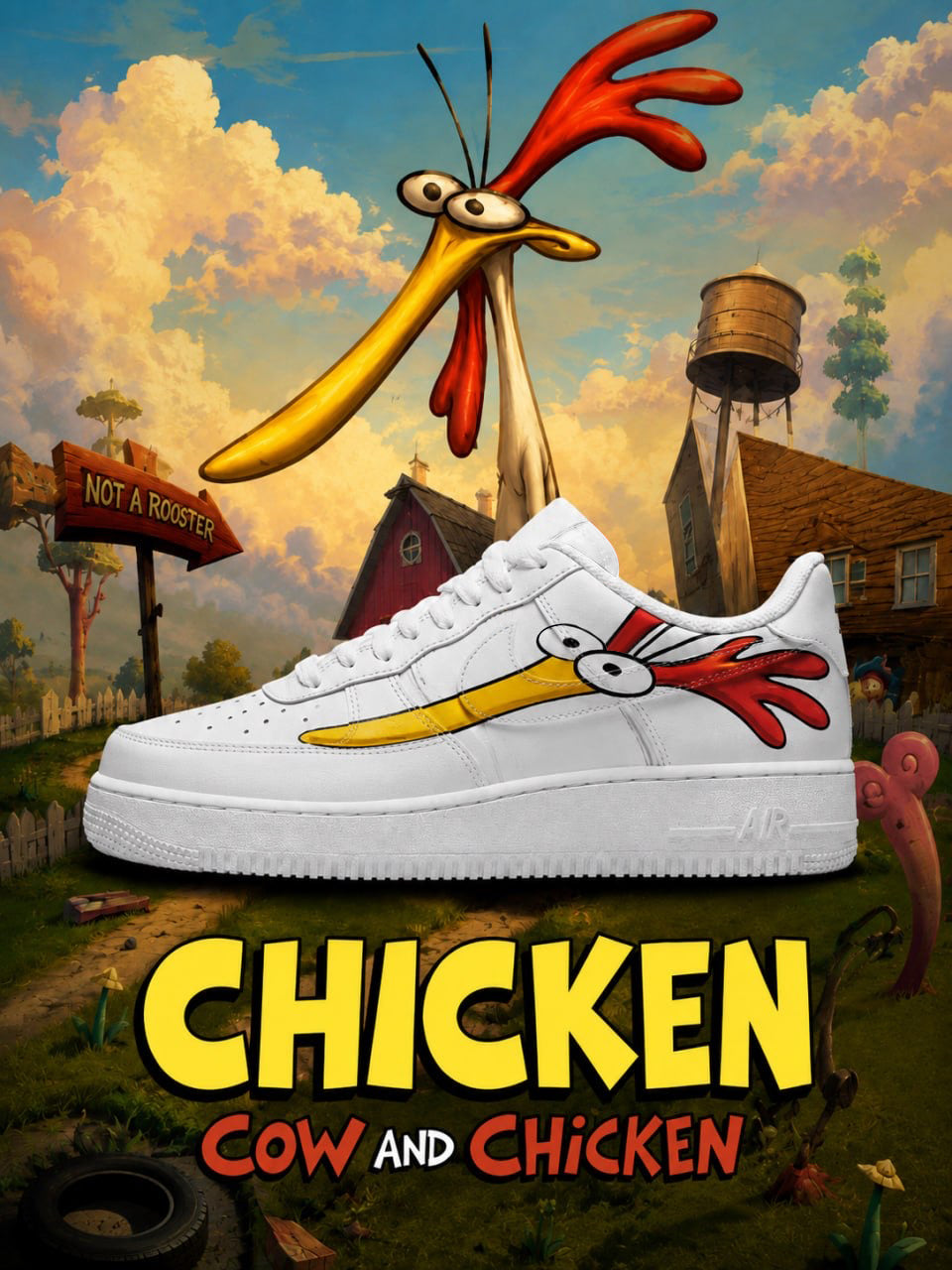 Chicken V.1 Design Shoes F1