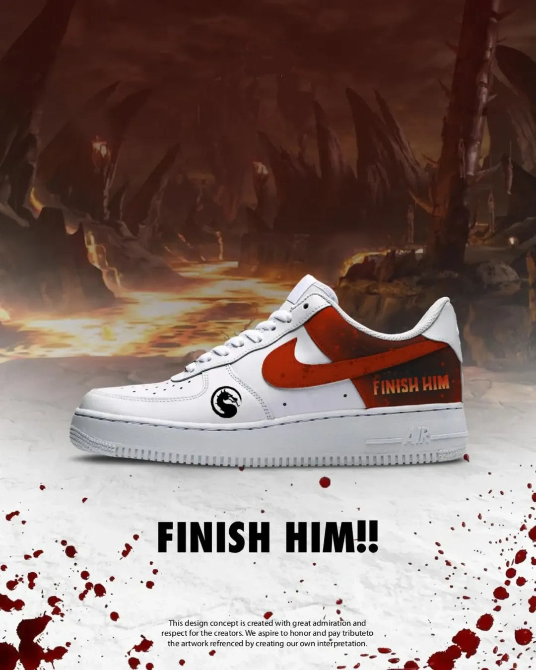 Finish Him Design Shoes F1