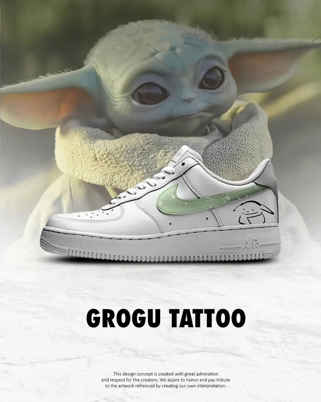 Grogu Design Shoes F1