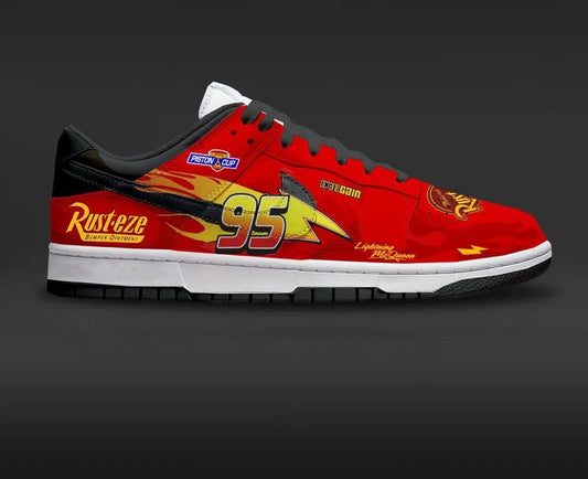 Lightning Mcqueen Design Shoes J1 Low Top