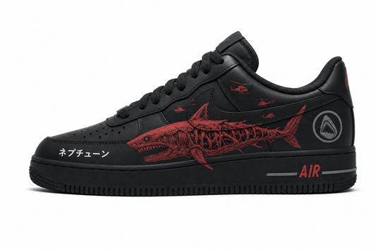 Neptune Zombie Shark Design Shoes F1