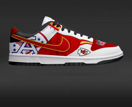 Kansas City Chiefs Design Shoes J1 Low Top