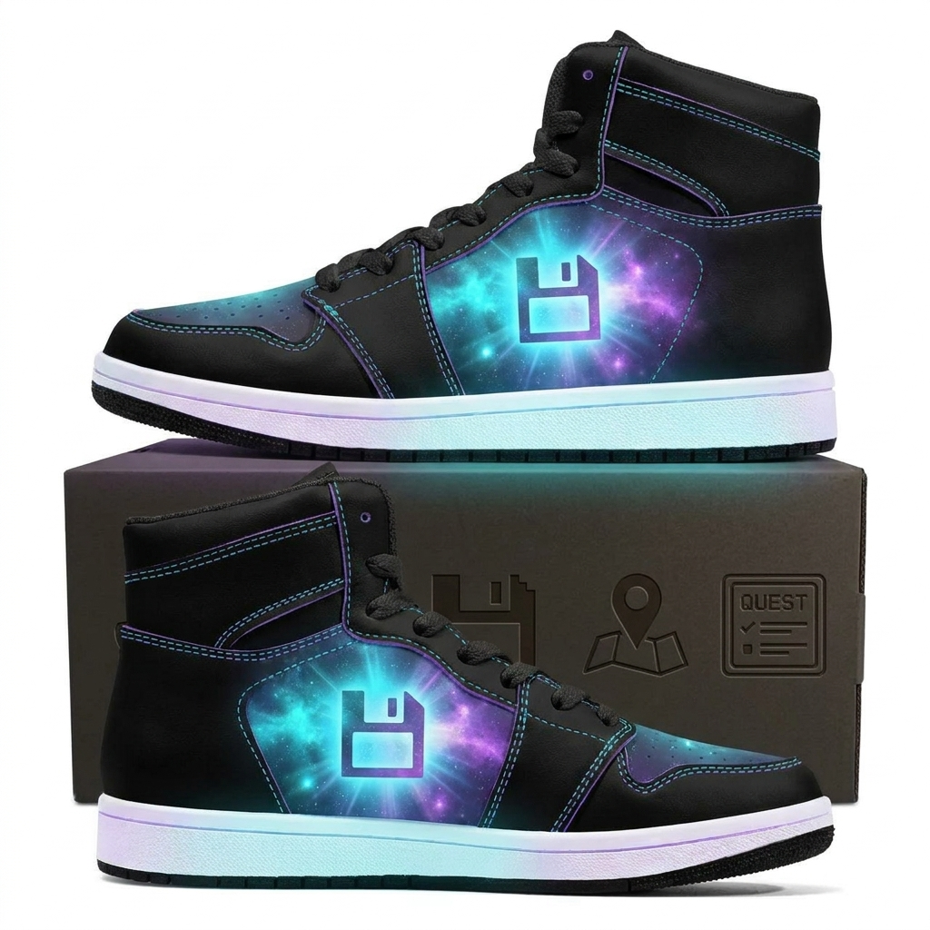 Save Slot Nebula Design Shoes J1